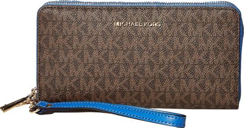 michael michael kors jet set travel large smartphone wristlet review|mk double zip wristlet.